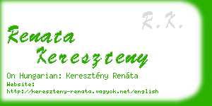 renata kereszteny business card